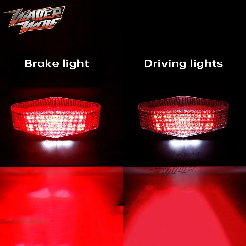 Crazy Sport Brake Tail Light License Plate Holder Fit For