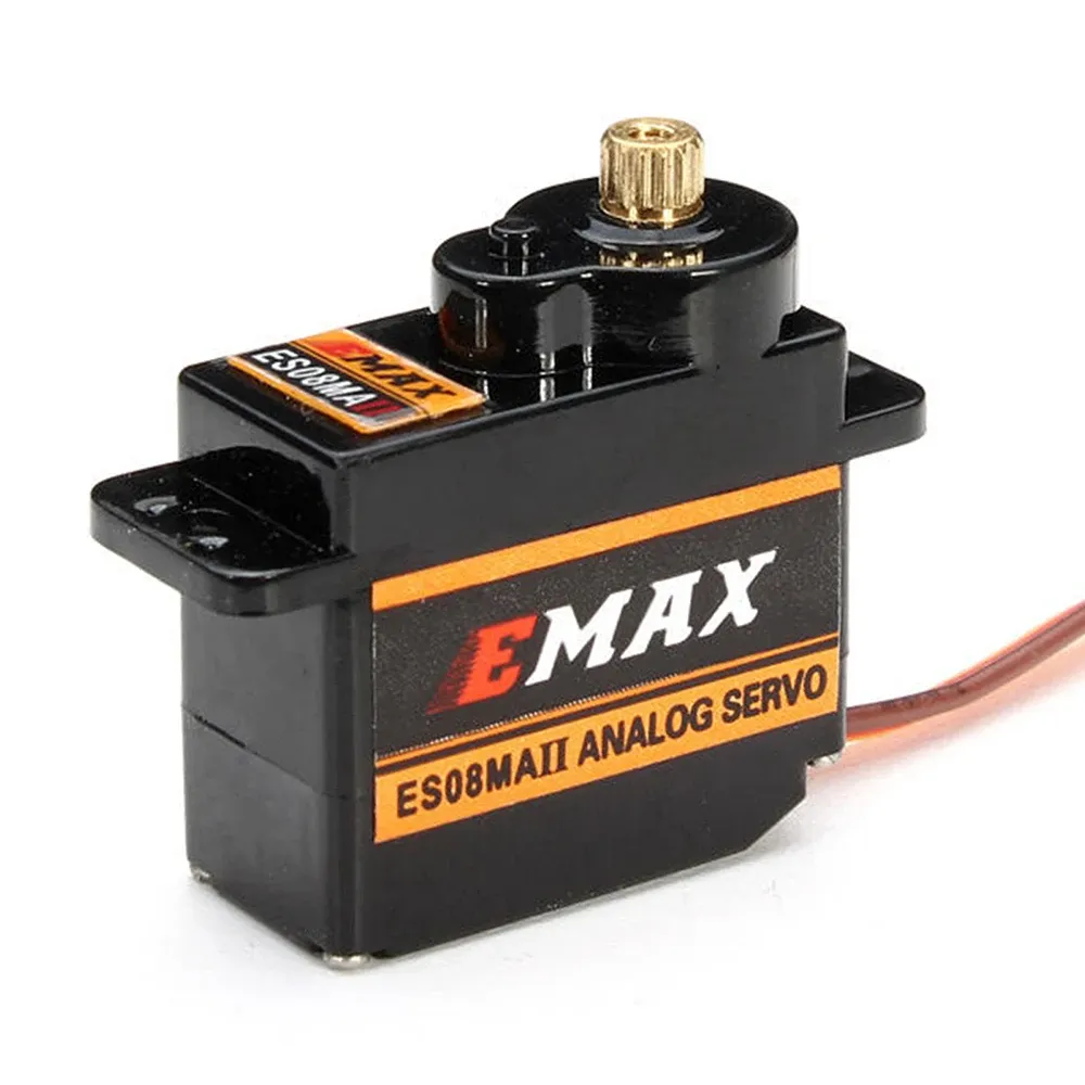 Servo 1/2/4Pcs Emax ES08MA II Servo Motor SCX24 Servo 12g 15T Mini Metal Gear Analog Servo for RC Car Axial SCX24 Upgrades Part