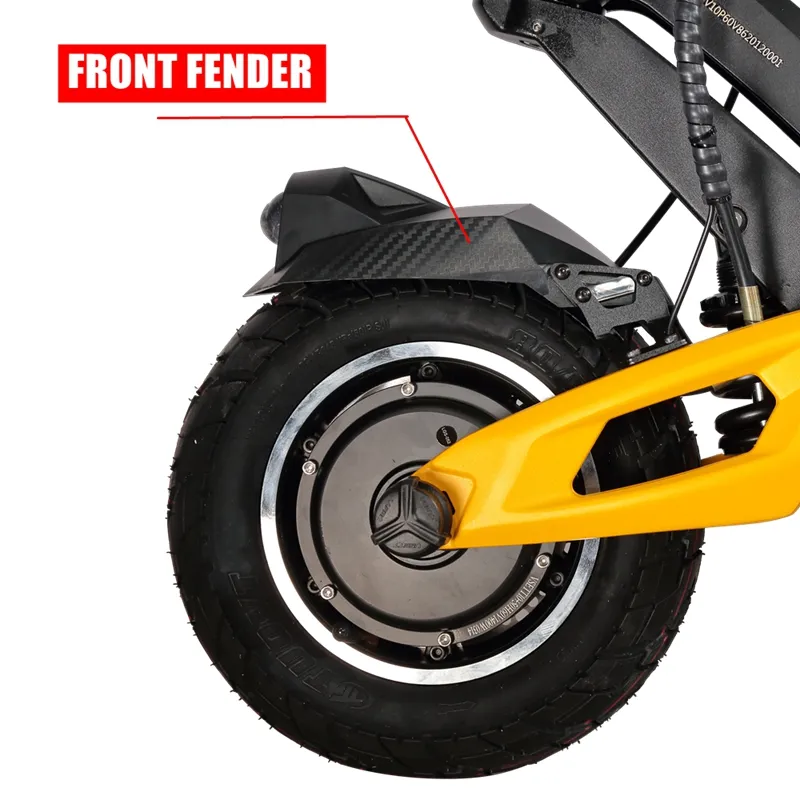 Fénero trasero del guardabarros delantero original Vsett 10+ para la cubierta de la rueda de barro del scooter eléctrico cubierta de la rueda de los neumáticos Guardia