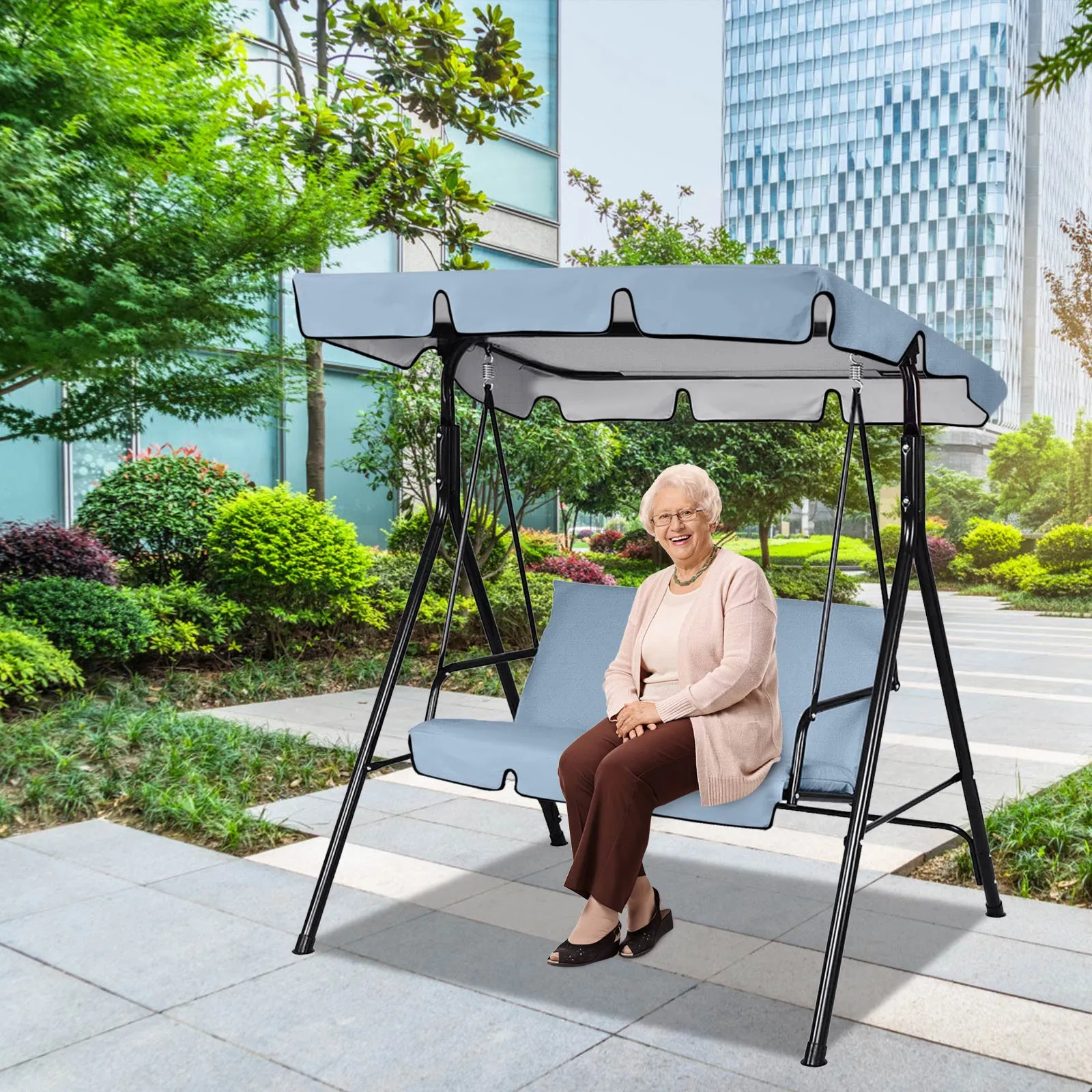 Waterproof UV Resistant Patio Swing Cover Set With Portable Sun Shade Sails Canopy Top Cover For Garden Chairs From Homepro2 58.74 DHgate.Com