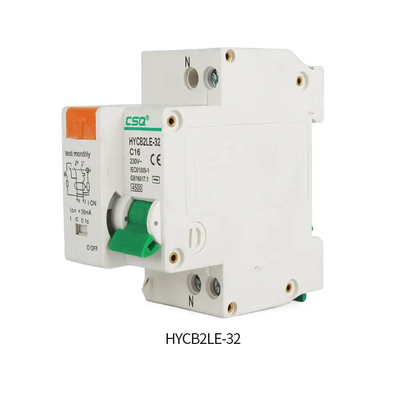 CSQ DPNLE 1P+N RCBO MCB 230V Reststroomstroomonderbreker met over- en korte stroomlekkagebescherming