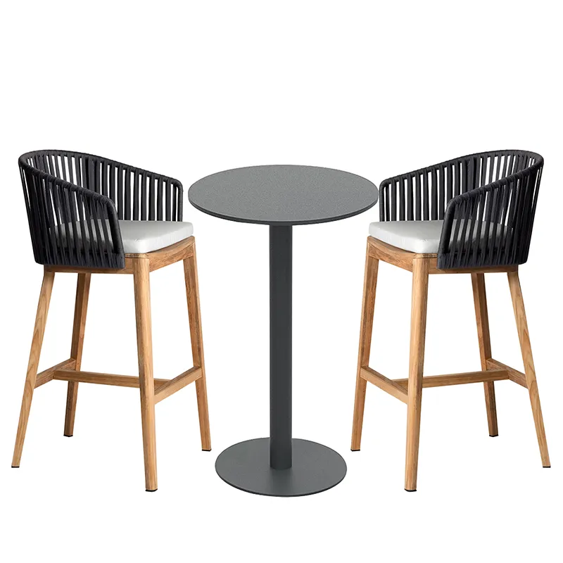 Creative Bar Chair Restaurant Bar Solid Wood Feet Bar Chairs Modern Home Kitchen Bar Furniture Rattan ryggstöd Stol Fosuhouse