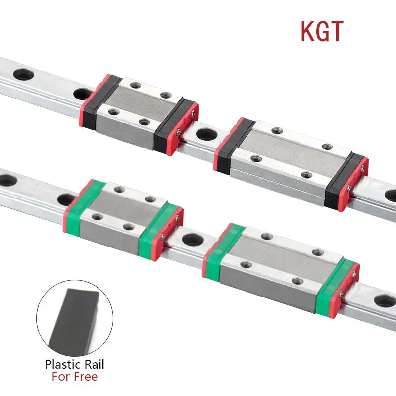 Imprimante KGT 3D MGN9C MGN9H L = 100 350 400 500 600 800 900 1000 mm Miniature Linear Rail Slide 1PCS MGN Guide linéaire MGN chariot