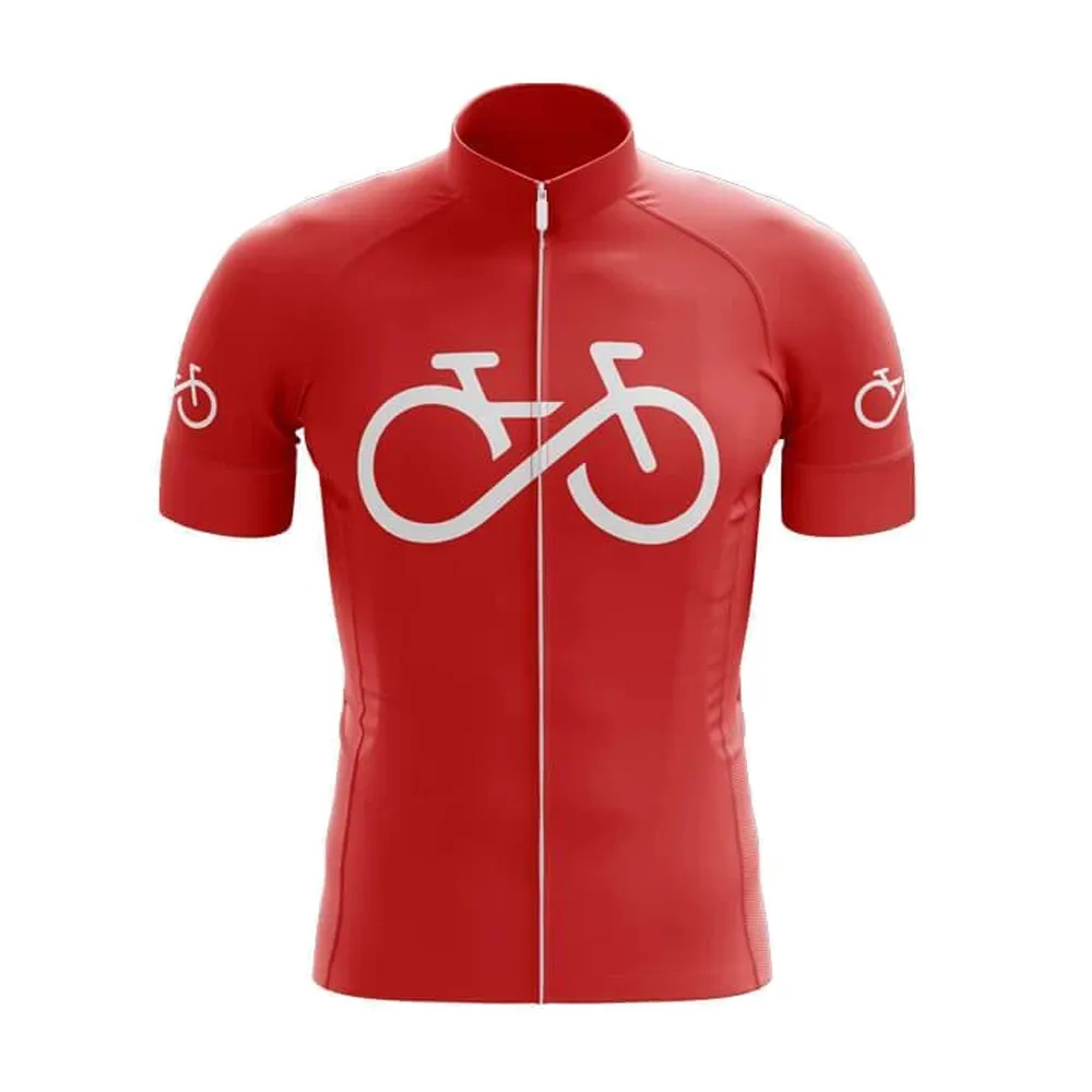 Bike per sempre estate in bicicletta rossa messa a maniche corte per babine gel pad matillot maillot ciclismo hombre