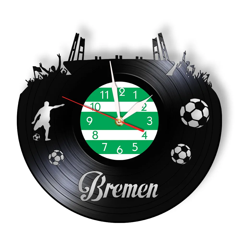 Bvb Wanduhr Bvb Uhr Schallplatte Musik Wanduhr Deutschland Fußball