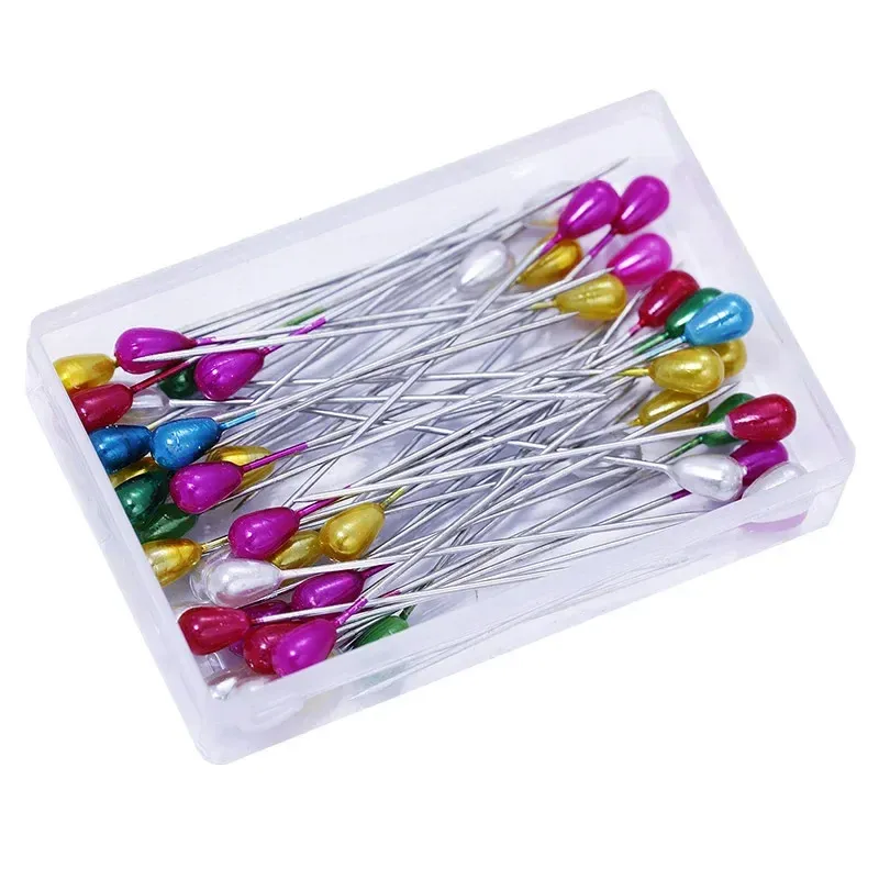 50 pcs épingles à tête de tête de perle extra long