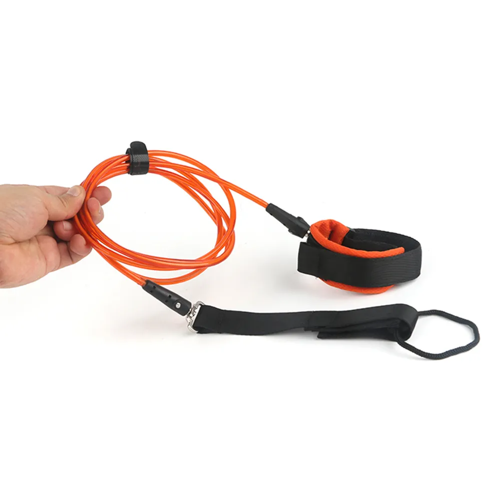 Premium 4mm Surf SUP Ankle Leash Surfing Coiled Stand-Up Paddle Board ...