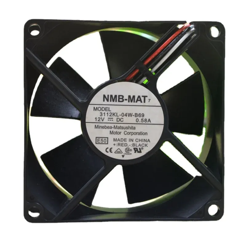 PADS NOUVEAU FAN RADIATEUR CPU POUR NMBMAT 3112KL04WB69 8CM 8032 12V 0,58A BALL BOLL REFHIGING FAN 80 * 80 * 32 mm