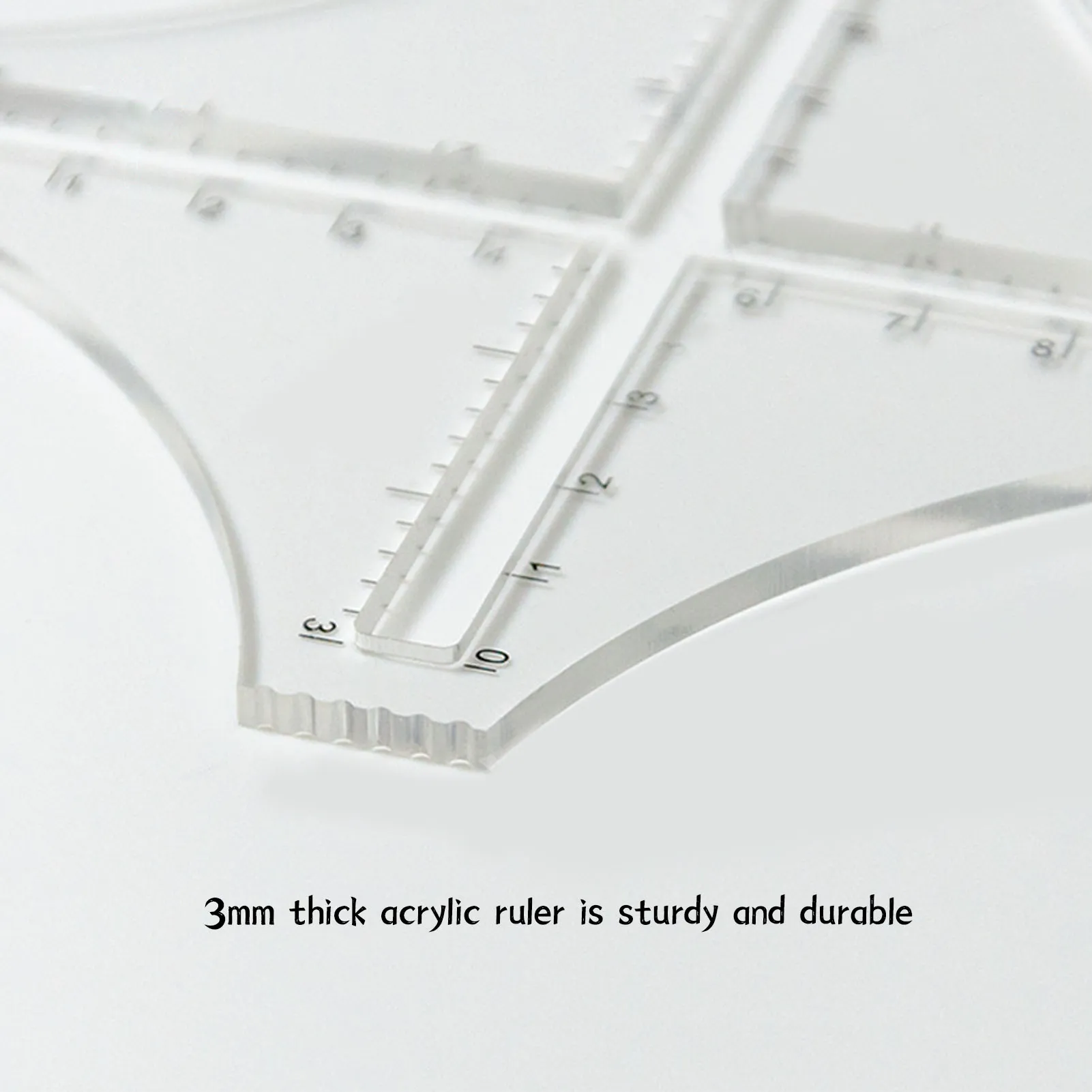 Counter Ruler 3mm Aluminum Knitting Gauge Converter Counter Ruler for Accurate ...