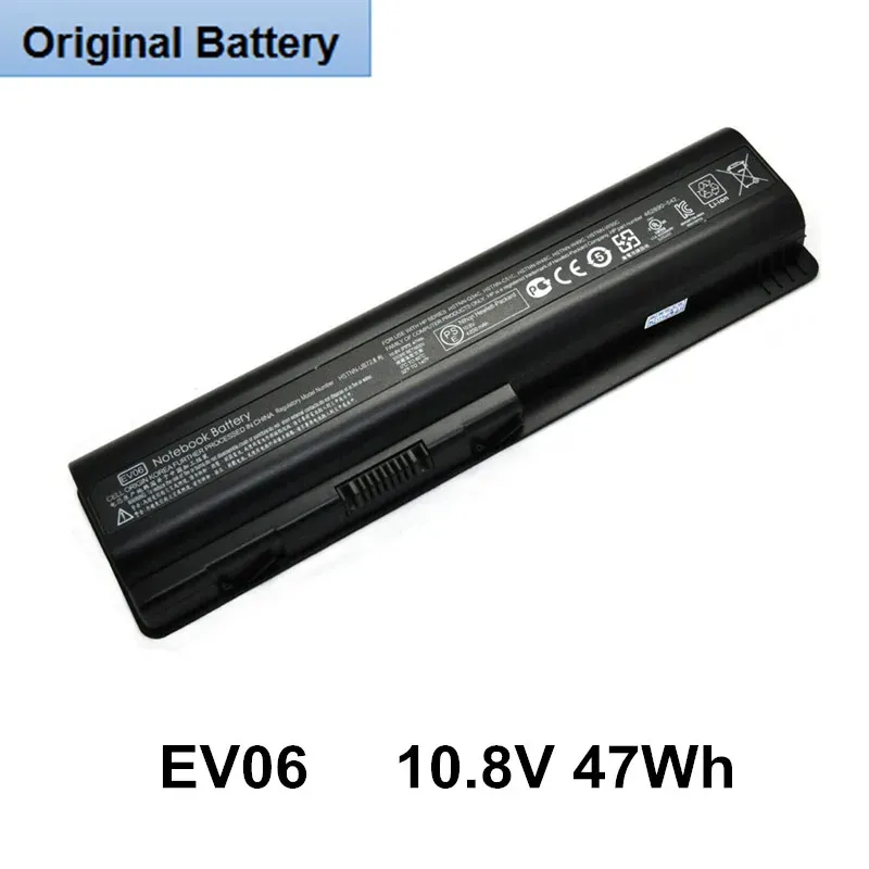 Batteries Original Laptop Battery EV06 10.8V 47Wh For HP Pavilion DV4 DV5 DV6 CQ40 CQ45 CQ50 CQ60 CQ70 487296001 HSTNNIB73 HSTNNUB72