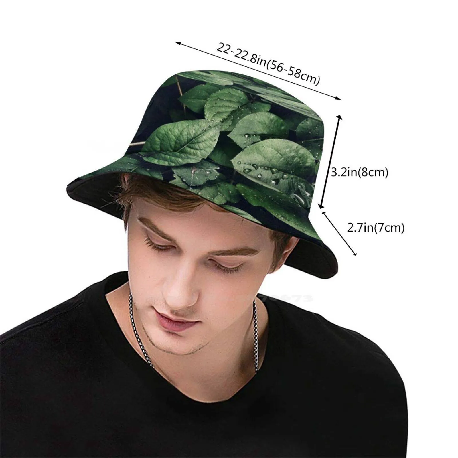 Pattern Printed Leaves With Droplets Buff Travel Bucket Hat For Surfing Skateboarding And Surf Surf And Droplet Design From Homepro6 13.22 DHgate.Com