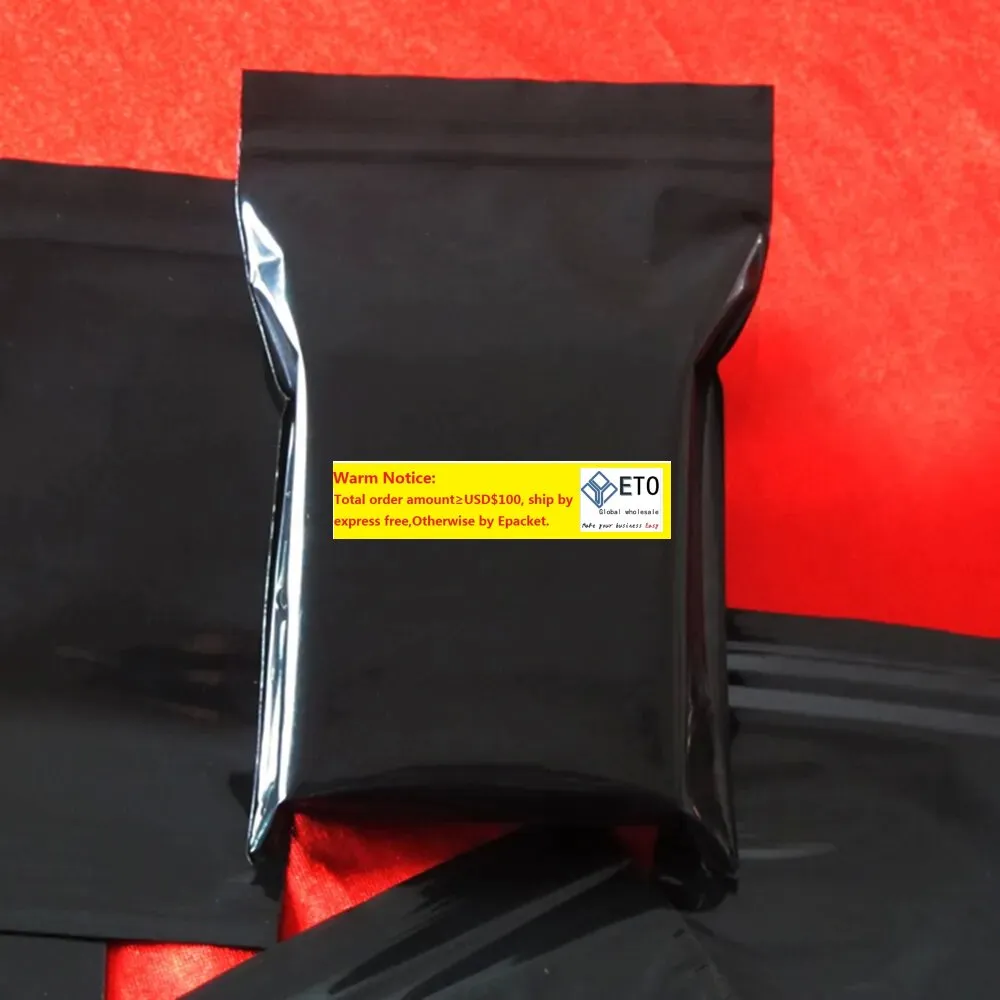 10*15cm (3.9 "x5.9") 블랙 지퍼 잠금 가방 불투명 플라스틱 셀프 씰 지퍼 포장 가방 소매 재 클로즈 가능한 포장 파우치 폴리 백 ll