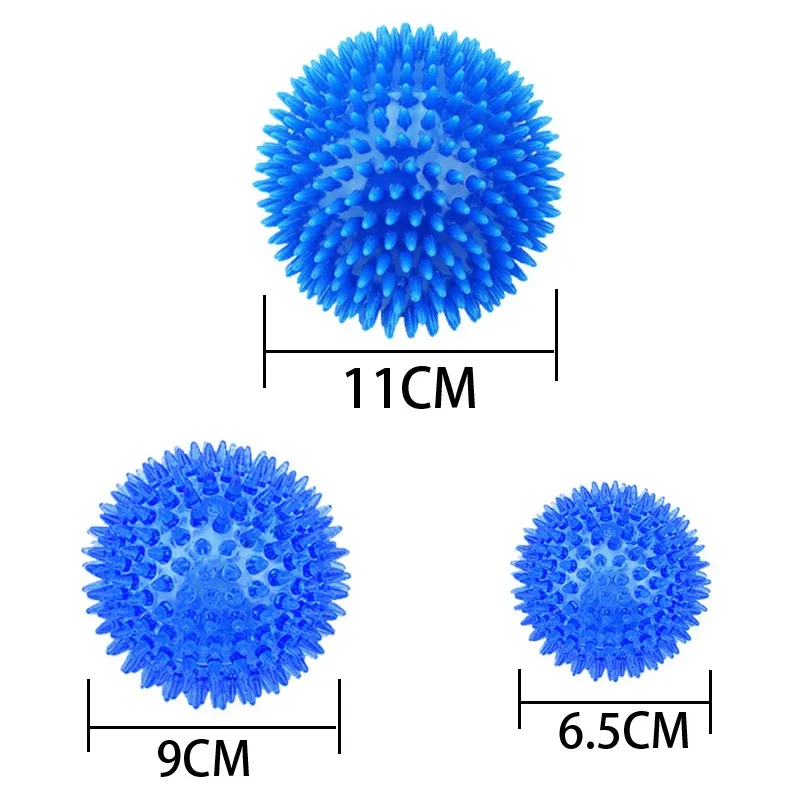 Husdjur Dog Molar Cleaning Teeth TPR Anti-Bite Hedgehog Ball Puppy Interactive Game Education Pet Supplies Small Dog Chewing Toy