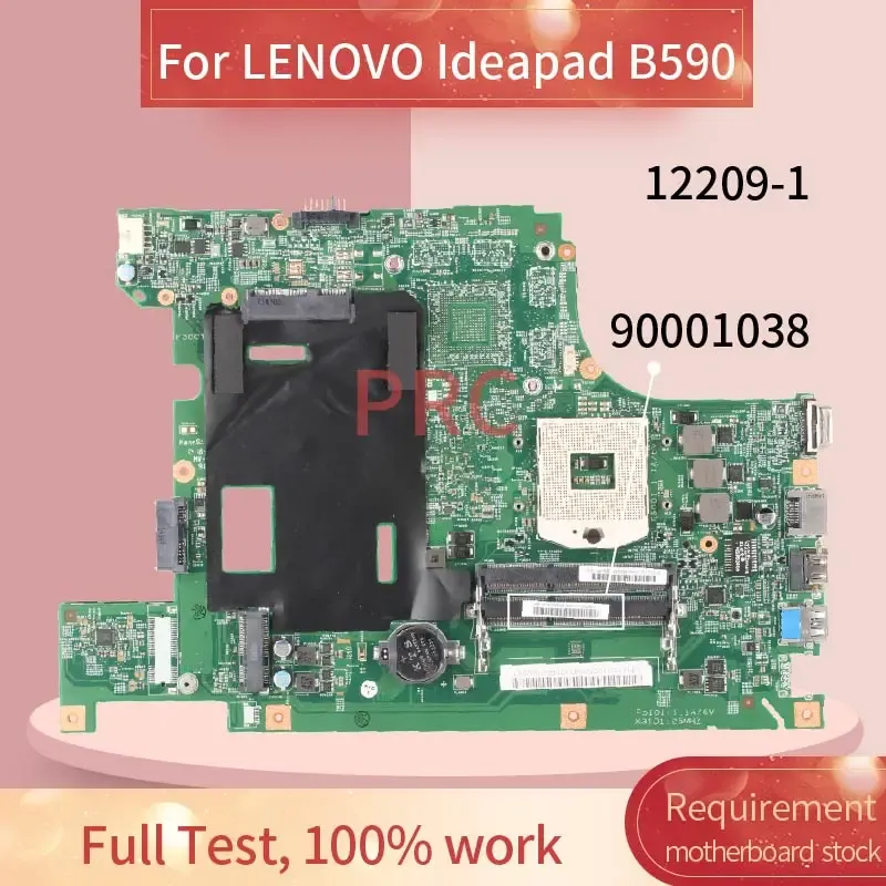 Carte mère 90001038 pour Lenovo IdeaPad B590 Notebook Contexte Main 122091 HM70 SJTNV DDR3 Ordinateur Mother Board