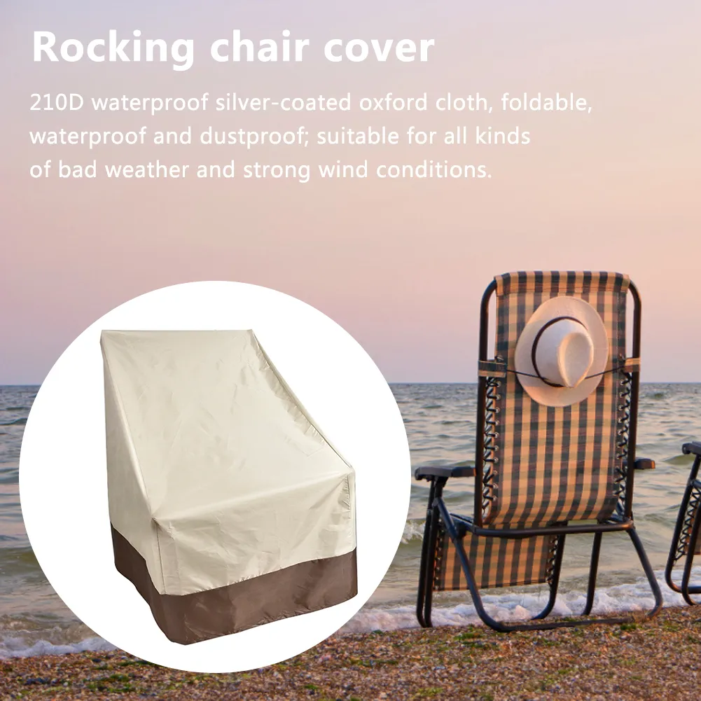 Couvercle de chaise de patio étanche pour chaise swing couverture de poussière protecteur