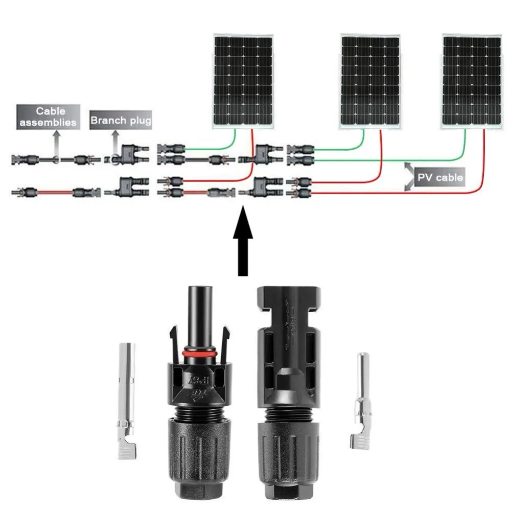 Suyeego Waterproof IP67 PV Connector Male and Female T Branch Solar PV