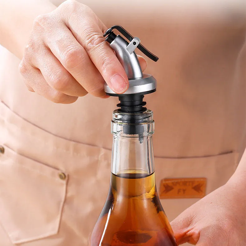 Hauskochgewürz Ölflaschenspender Weinauslauf von Lecksoßer Versiegelung für Spirituosengewürz Glasöl Spray Essig Küchenwerkzeug