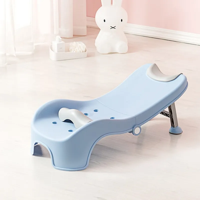 Children Shampoo Recliner Foldable Bath Artifact Child Household Baby Shampoo Stool Multifunctional Waterproof Bath Chair