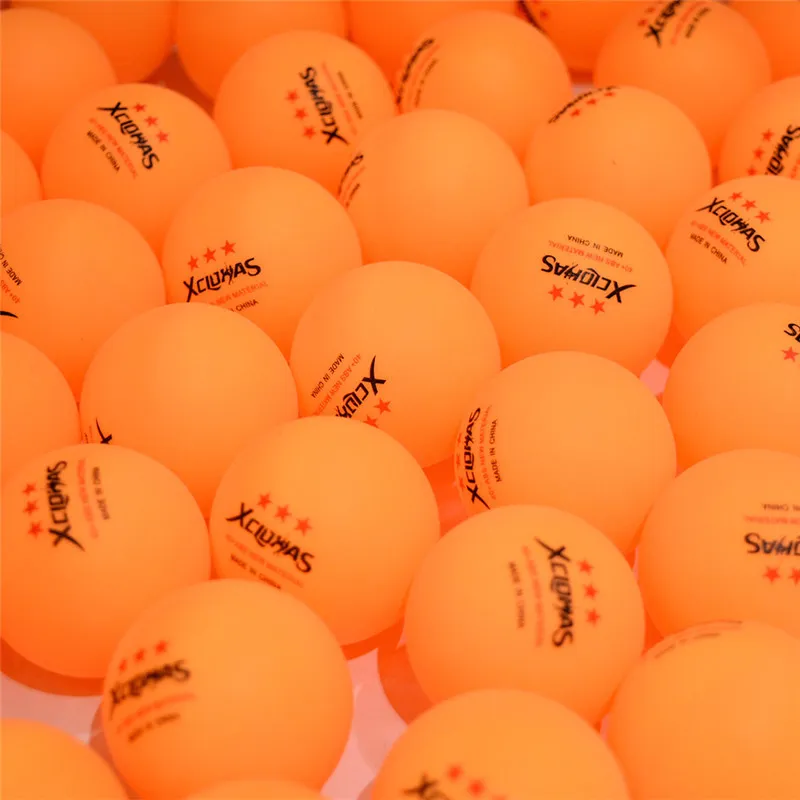 XCLOHAS New Material 3 Star Table Tennis Balls Sets With English Marked ABS Plastic Ping Pong Balls Training Balls 30/50/100 Pcs