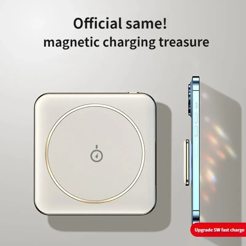 Laddare 10000mAh Magnetic Qi Wireless Charger Power Bank för iPhone 14 13 12 Mini Poverbank Portable Extern Battery Charger Powerbank