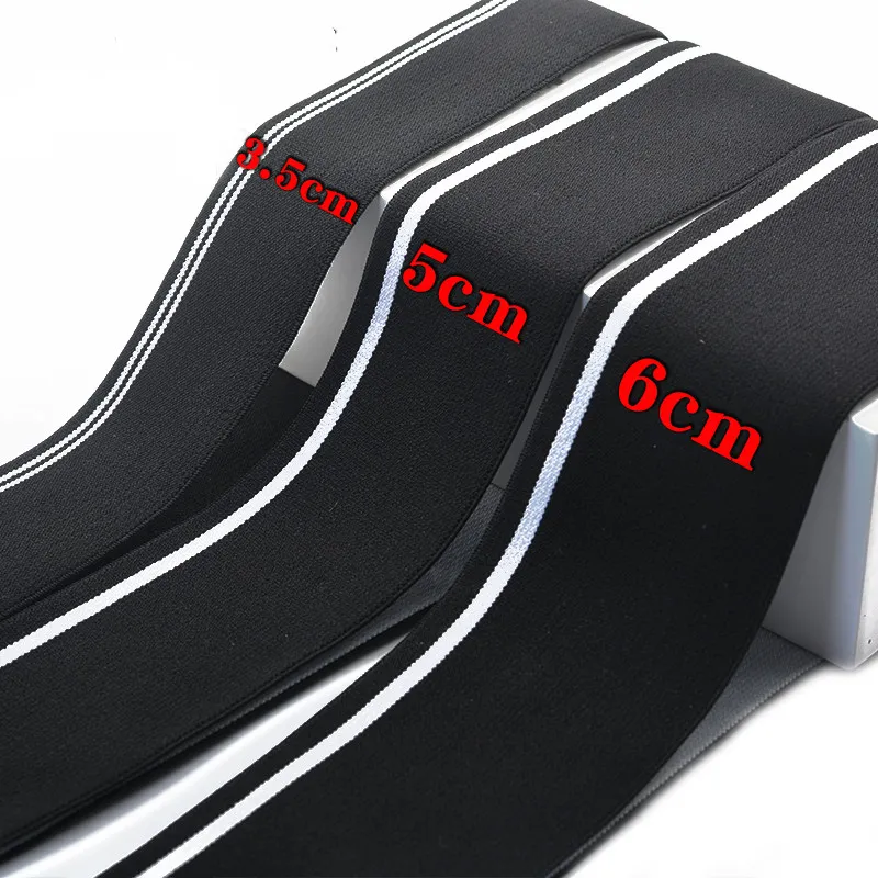 Accessori a banda elastica nera 4-5-6 cm di pantaloni per bambini della gonna elastica della gonna per bambini