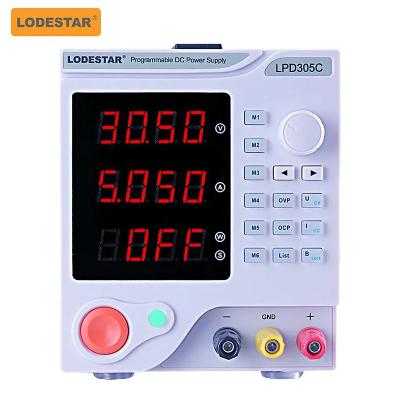 LIDESTAR LPD305C DIVERNA PROGRAMÁVEL DIPLATIVA DC Programação de alimentação estabilizada Fonte de alimentação linear Display de 4 dígitos