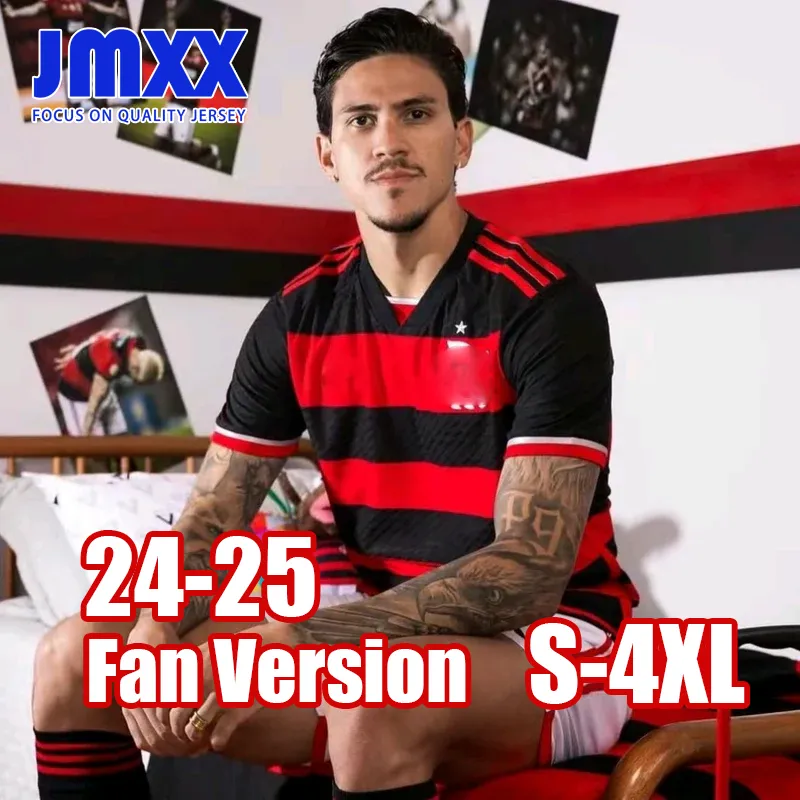 S-4XL JMXX 24-25 Flamengo voetbaltruien Home Away Dirded Special Mens Uniforms Jersey Man voetbalshirt 2024 2025 Fanversie