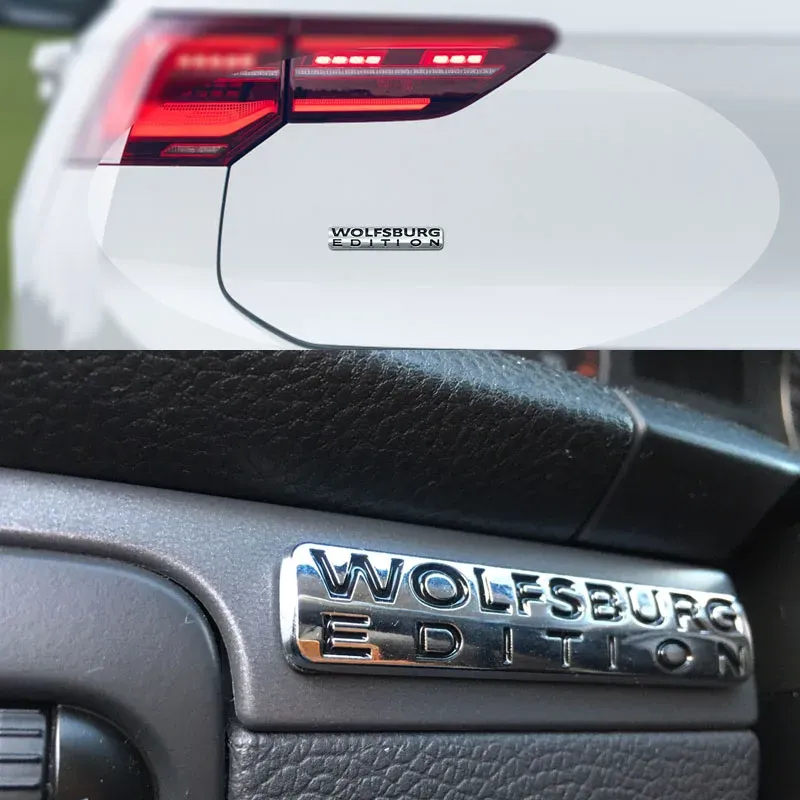 3D Premium Wolfsburg Edition Car Fender Trunk Trunk Bonnet Decal Emblem Badge Sticker pour Wolfsburg