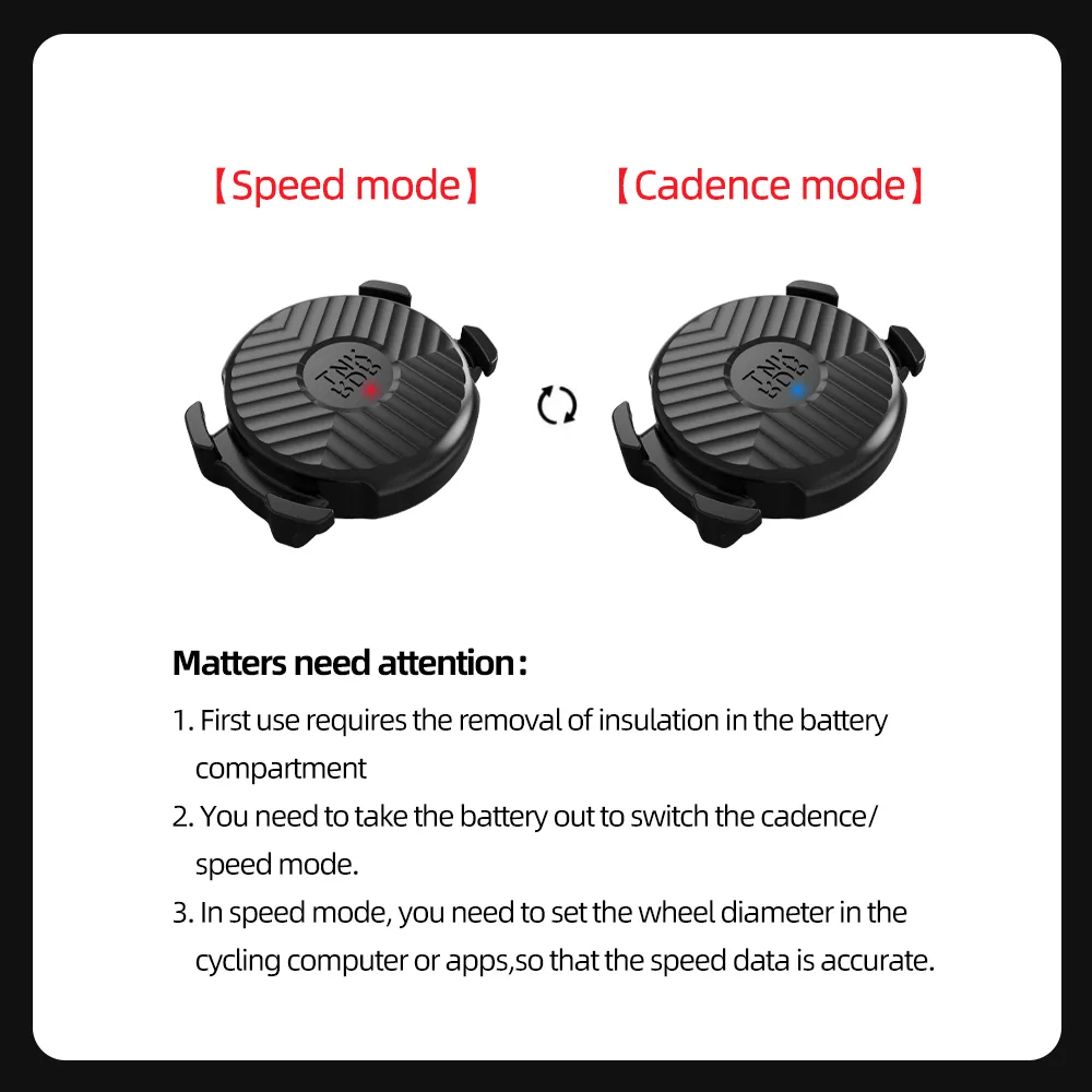 ANT+ SpeedCadence Sensor Monitor Bluetooth 4.0 Speed Sensor voor Thinkrider X7 X5 -trainer voor Gramin Zwift Cycling Apps -apparaten