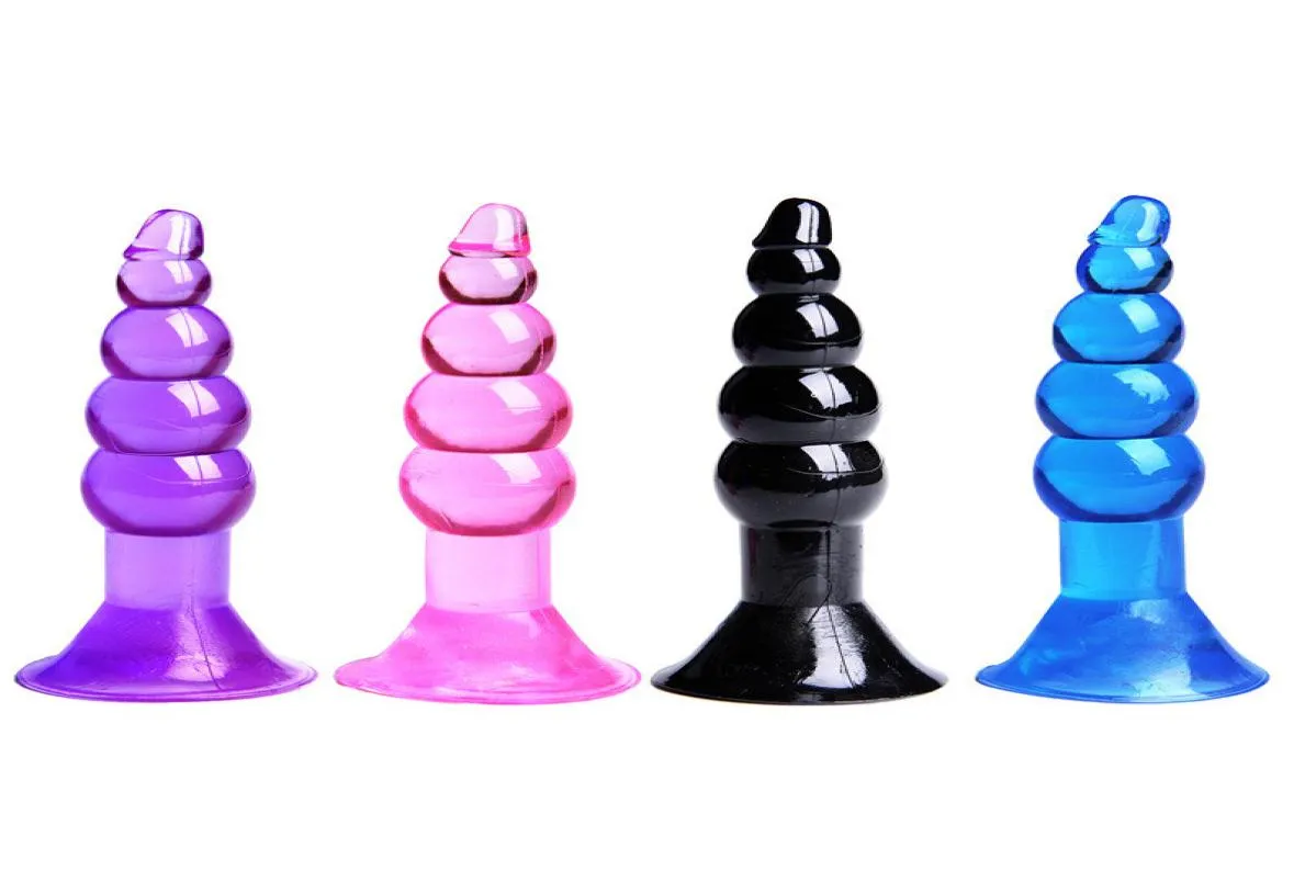 Mini Silicone Anal Plugs Breads Jelly Toys Skin Feeling Dildo Toy adulto para homens Produtos sexuais Mulheres Toys5600926