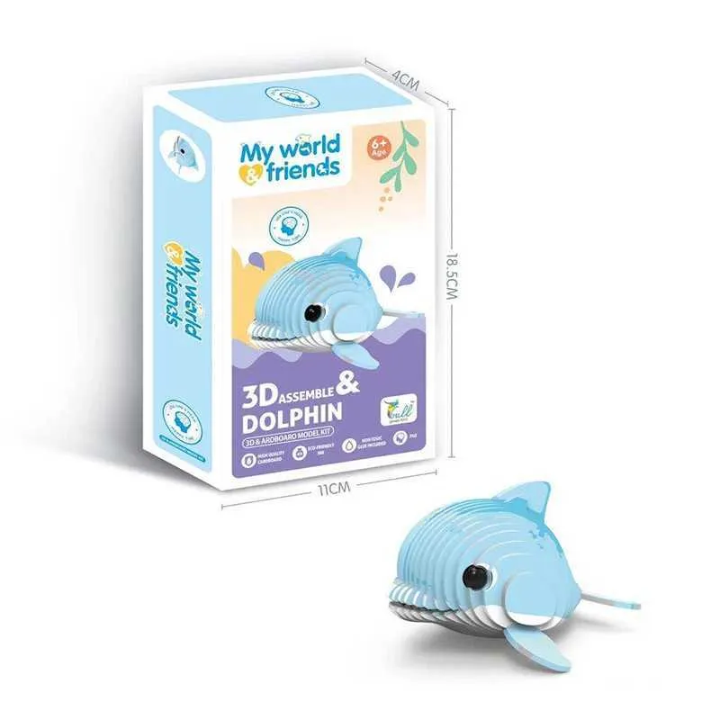 W241109 3D Paper Puzzle Animals Educational Fine... From Time_brocade ...