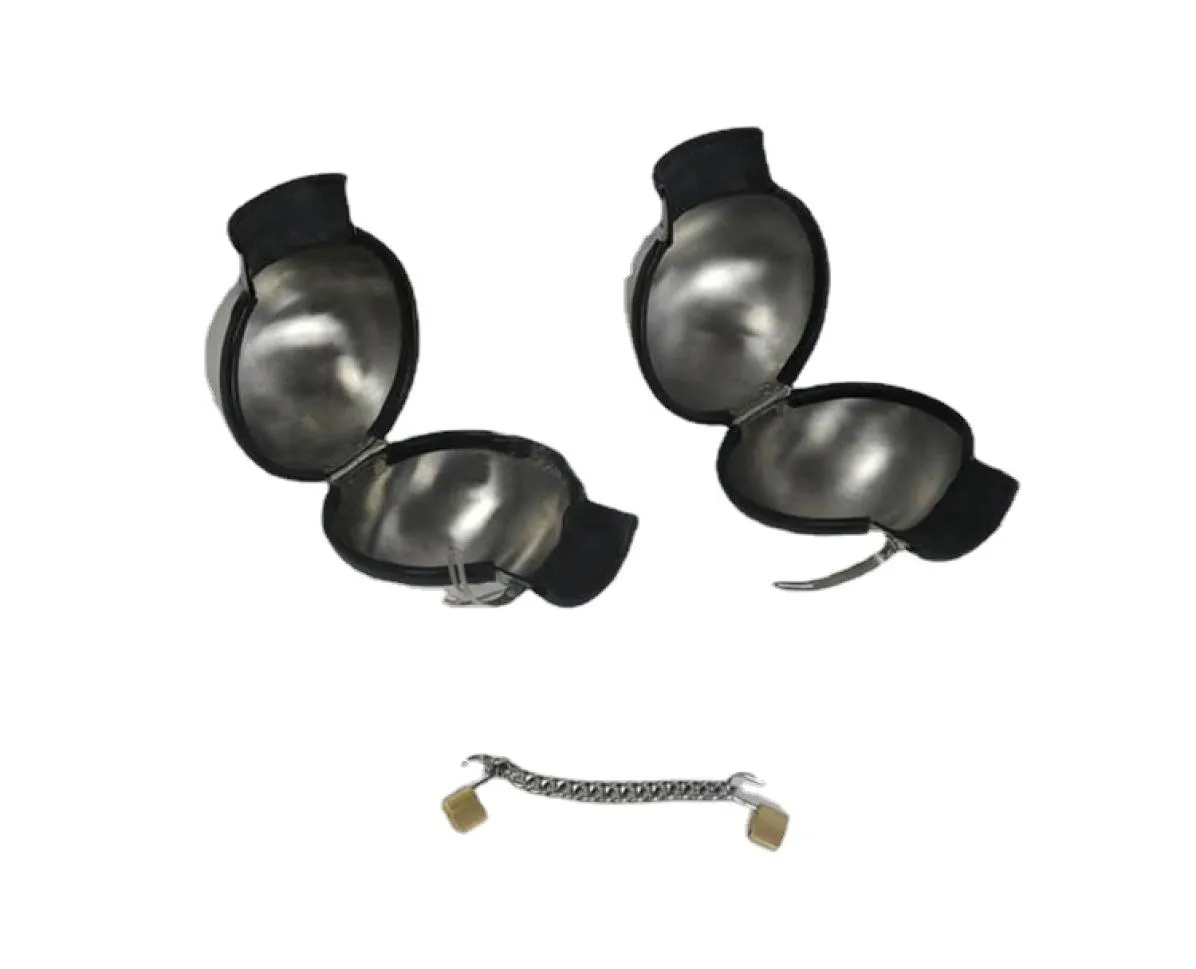 Toys adultos Design Design de aço inoxidável Silicone Ball Handcuffs Belt Fetish Love Game
