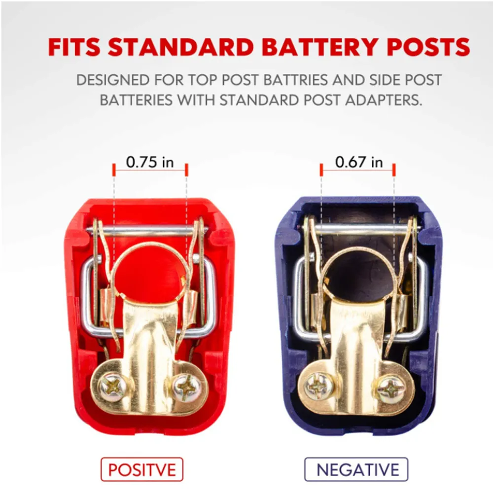 UNIVERSAL 1 coppia da 12 V Tercini per batteria per auto rapida per auto per auto per auto per auto per auto per auto