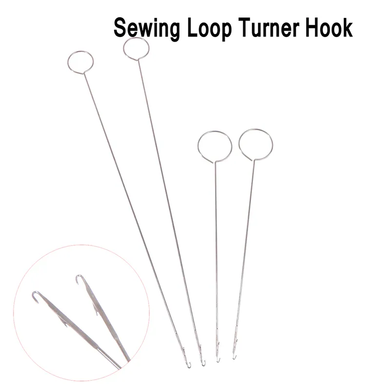 DIY Metal Sewing Loop Turner Hook for Turning Fabric Tubes Straps Belts Strips