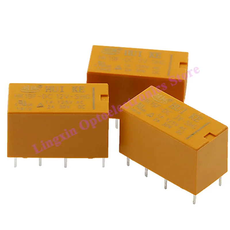 PCB Type Mini automatic charging relay with DPDT 8 Pin 2NO