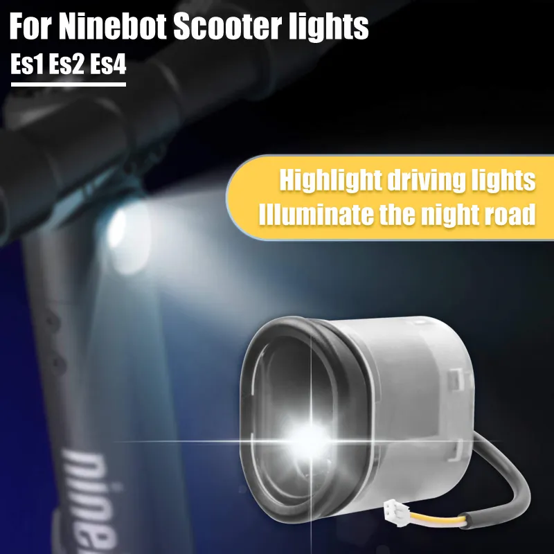 Phare électrique pour NineBOT ES1 ES2 ES4 MAX G30 G30D Smart Scooter Front lampe LED KICKSOTOTER PIÈCE IMPHERPORTH