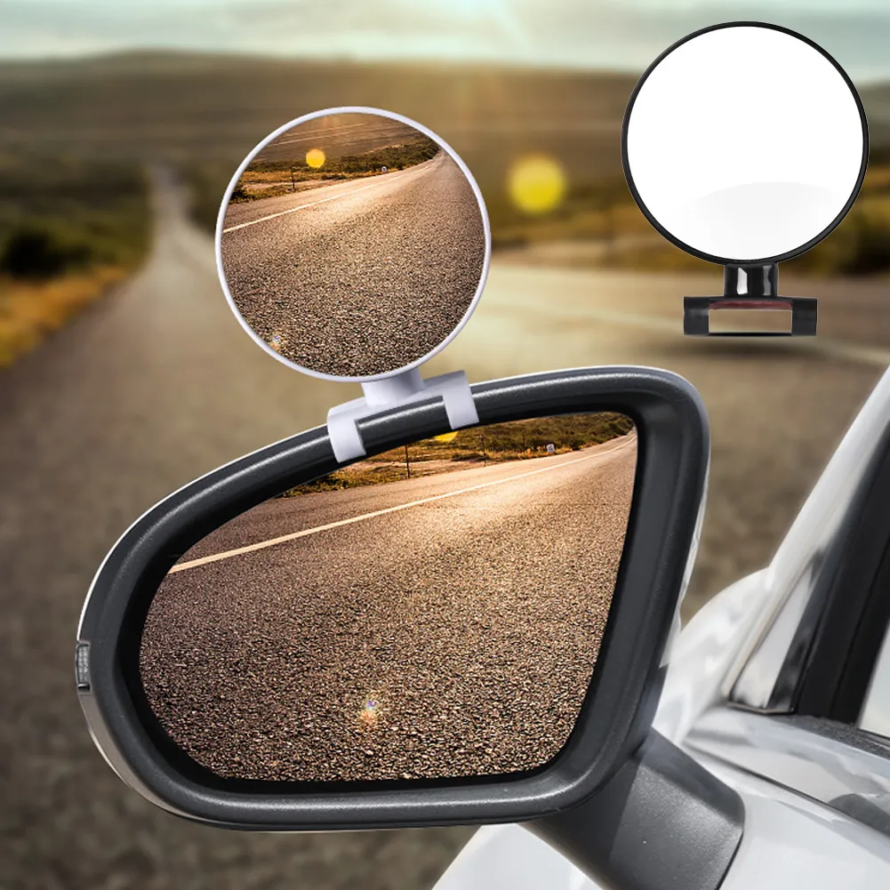 2Pcs Car Blind Spots Mirror 360 Degree Wide Angle Adjustable Spots Mirrors For Trucks Car Side View Mirror Haoyisph I.789356401 - View #11
