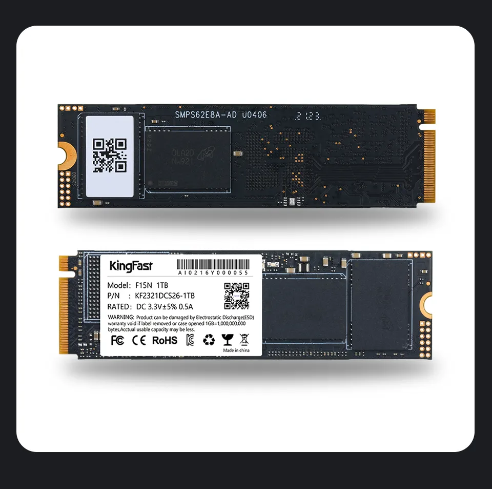 KingFast M.2 Ie NVMe SSD Internal Hard Drive 256GB 512GB 1TB 2TB