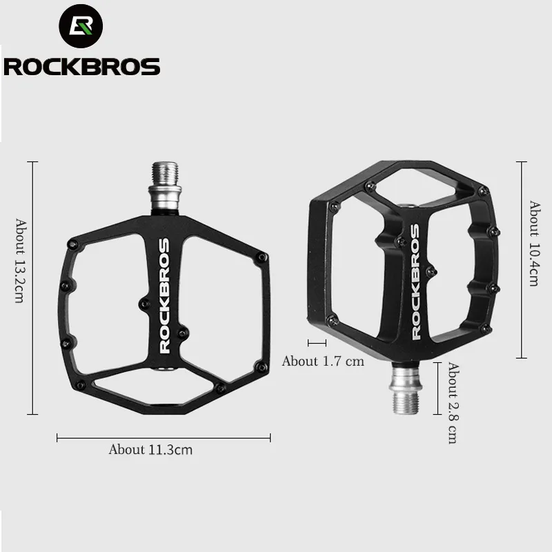 Rockbros Cycling MTB Ultralight Bike Bicycle Pedals Mountain Road Part Parts Aluminium Aluminium 3 Styles Bicycle Hollow