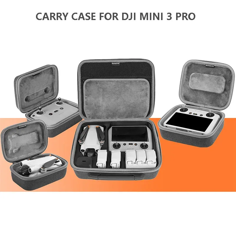 Drones For DJI Mini 3 pro Drone Storage Bag DJI RC Remote Controller Case Portable Carrying Box Handbag Smart Controller Accessories