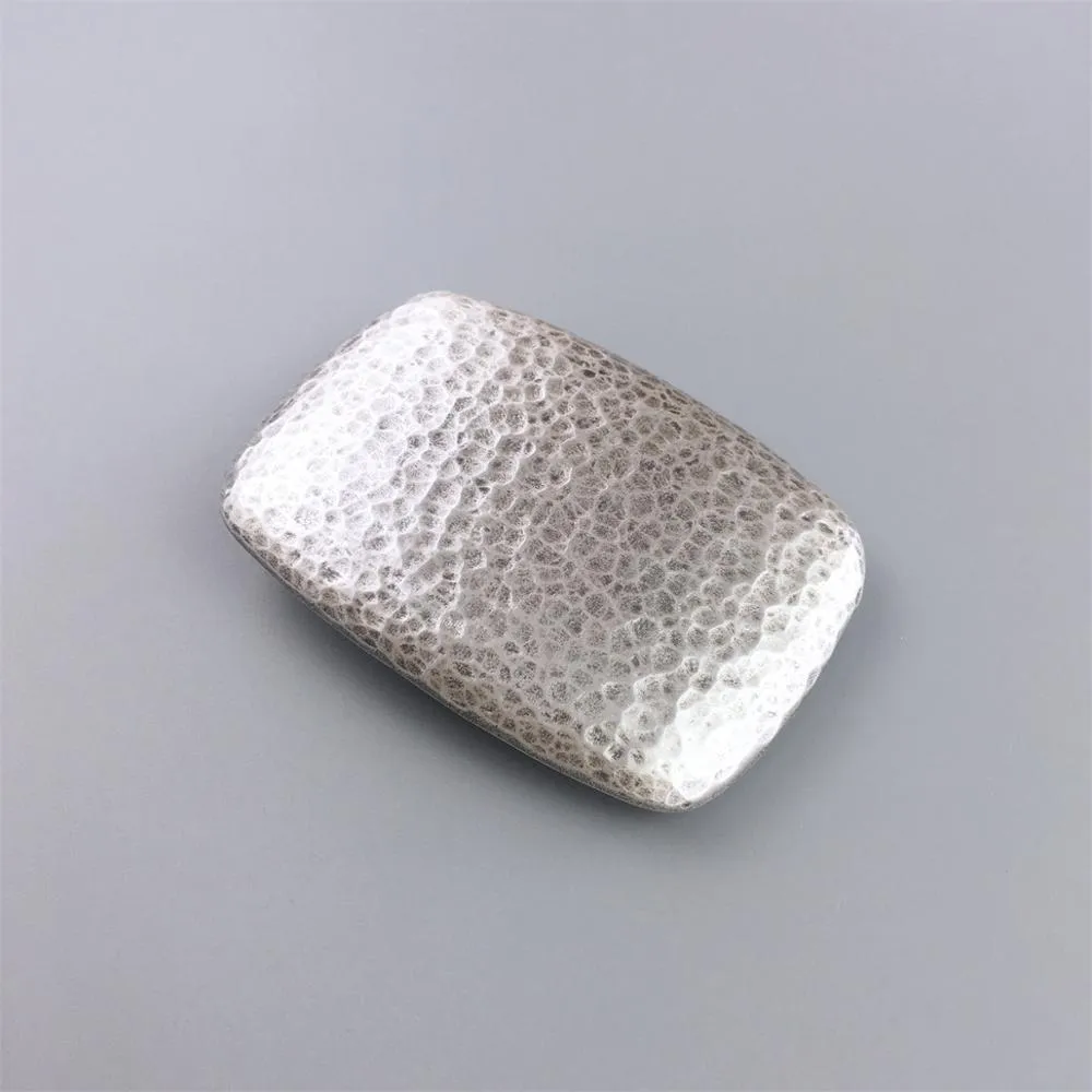 Nouveau marteau en argent vintage boucle rectangle de ceinture rectangle de grande taille Choix de petite taille livraison gratuite