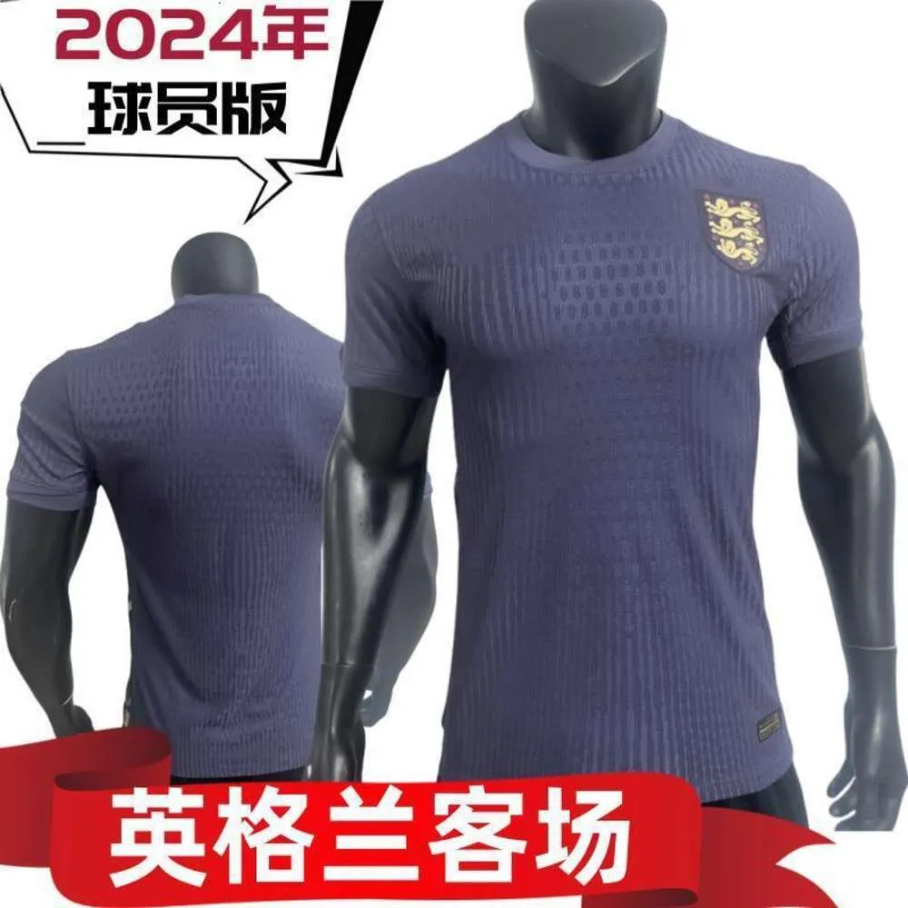 Voetbalshirts heren 2024 Engeland weg spelerversie voetbalspel afdrukbare trui