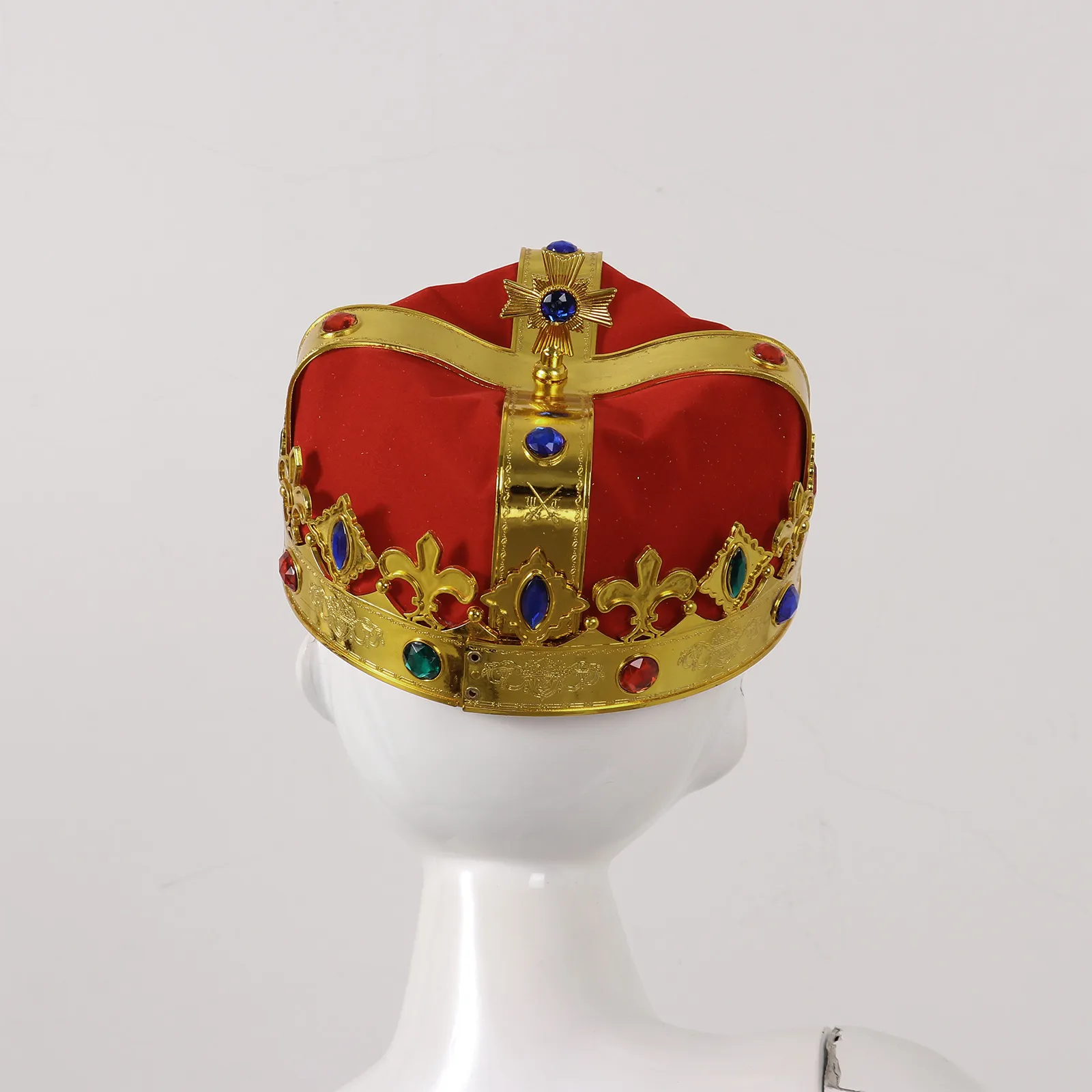King Crown Hat Empereur Prince Caps décor Cosplay Props enfants Show Masquerade Birthday Dance Dance Party Performance Supplies