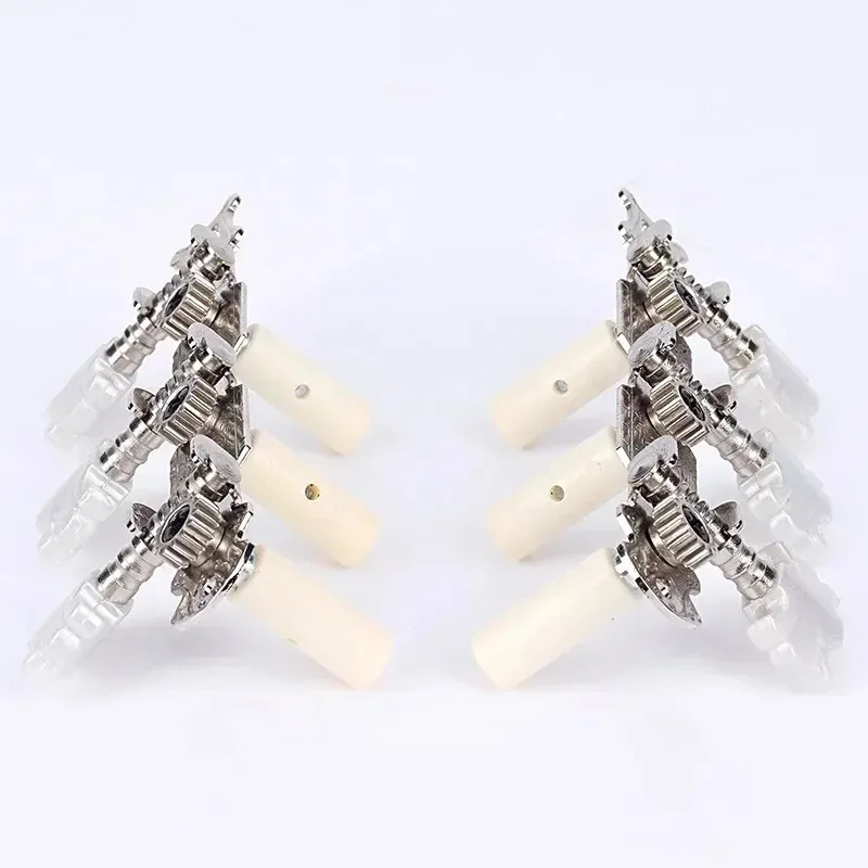 One Pair Guitar Tuning Pegs Machine Tuners White Head for Classic Part Accessories Electric