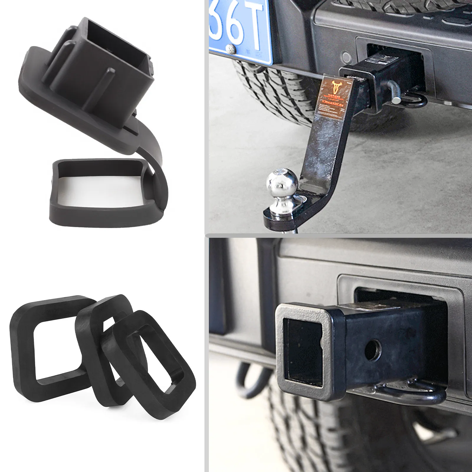 Trailer Snapklik.co : 2 Inch Plug Cap Insert 2 Pack Hitch Cover