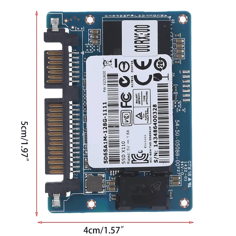 Half Slim SATA SSD Solid State Hard Disk 128GB 8G SSD Drive For Laptop PC Computer Notebook with 7   15 Pin Port