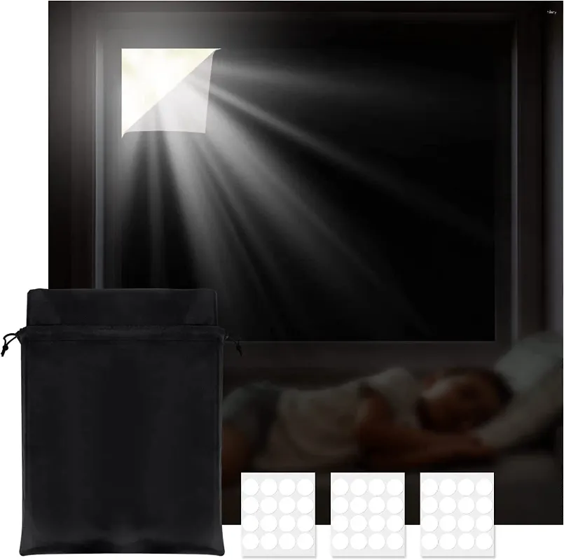Fensteraufkleber abnehmbares Licht blockieren dunkelster Filmtuch DIY Total Blackout Glass Privatsphäre verdunkeln Tönung schwarzer Aufkleber