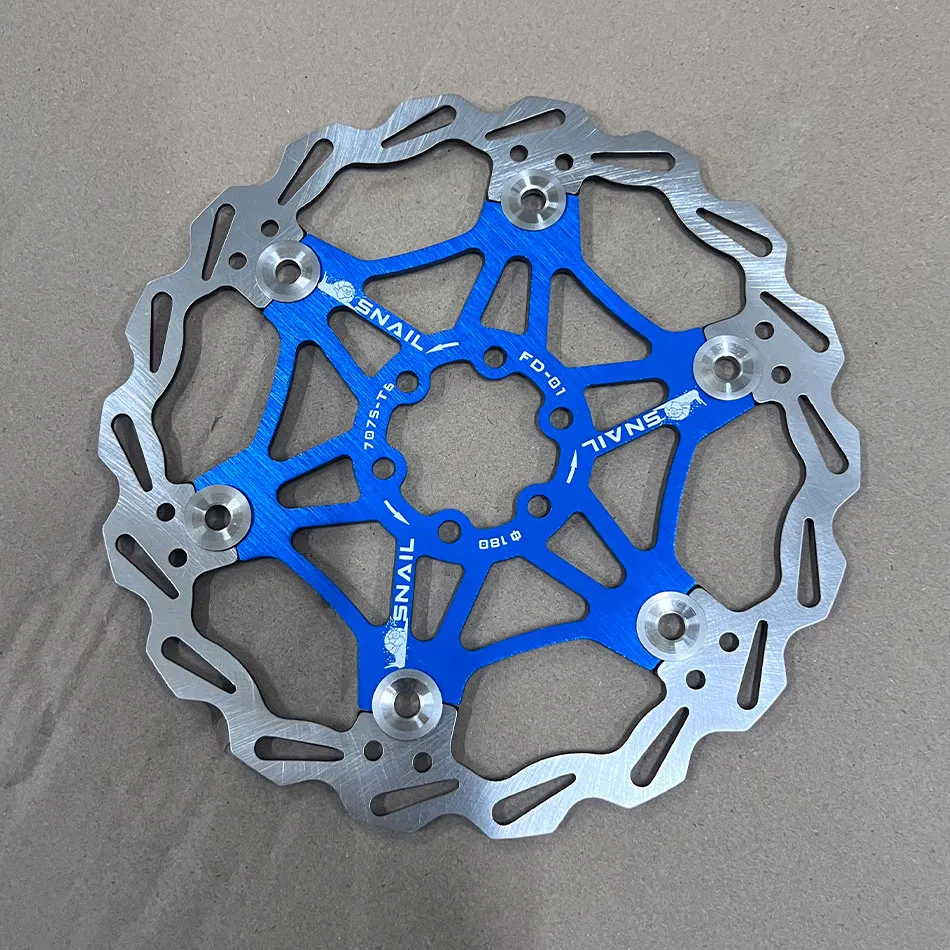 DHgate Aluminum Alloy Floating Disc Brake Pads for MTB Road Bike 6 Nail Rotor 160 180 203mm Sports Outdoors