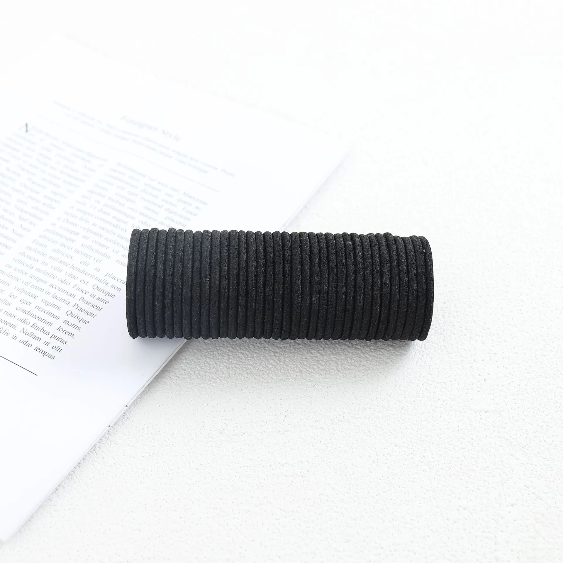 schwarze Farbe 50x4mm Elastizbänder Gummibänder School School Kid Office Zubehör Dehnbares Band Robustes Gummi -Ring