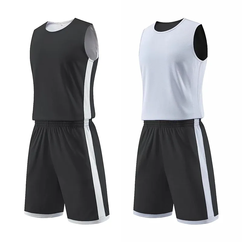 Breathable Double-Sided custom basketball uniforms Set for
